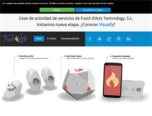 Tablet Screenshot of fusiodarts.com